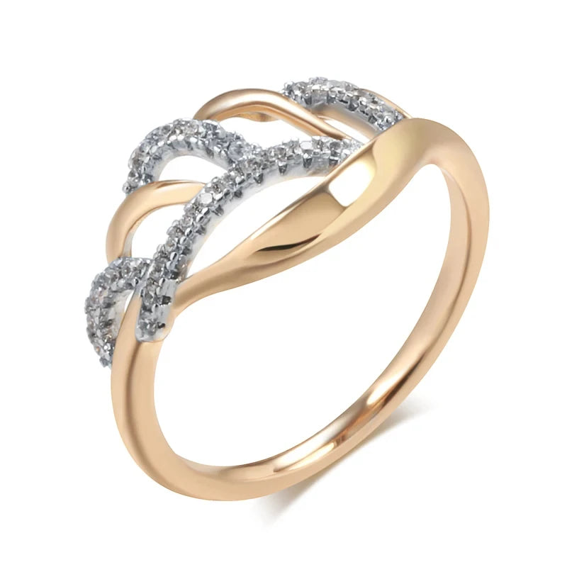Major Flare Artistry Rose Gold Ring - Rose Gold Plated Jewellery Major Flare Artistry Rose Gold Ring - Rose Gold Plated Jewellery